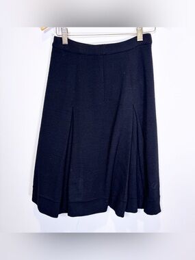1960s Geistex Wool Knit A-Line Skirt